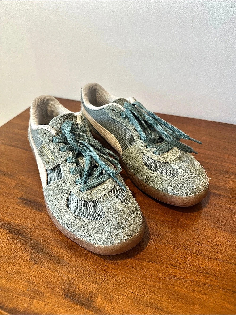 Puma Palermo Vintage green moon-alpine snow US 8.5